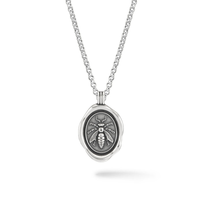 dower & hall Men's Achievement Wasp Talisman Necklace