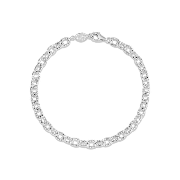 dower & hall Men's Chunky Millie-Grain Chain Bracelet
