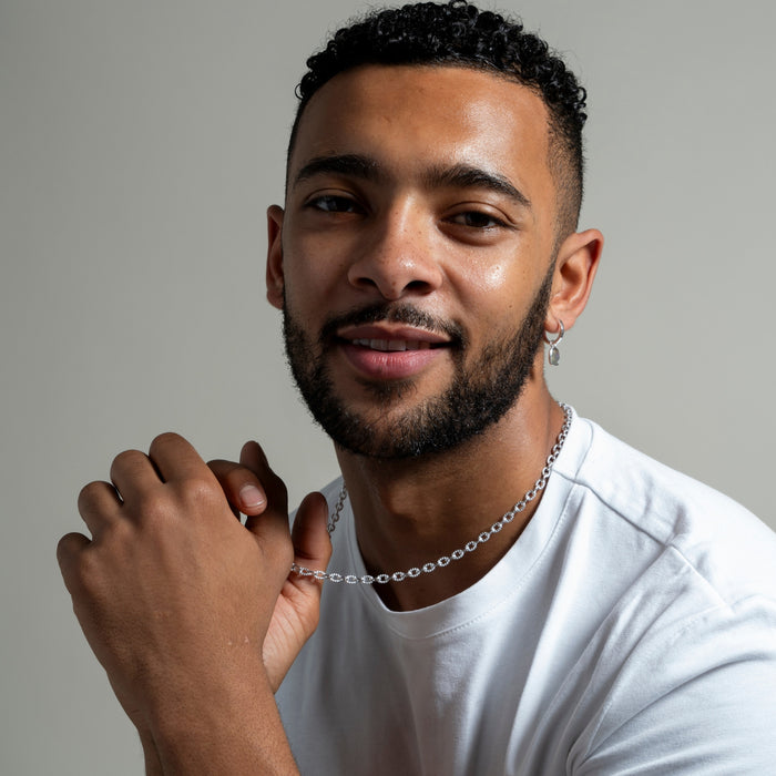 Dower & Hall Men's Chunky Millie-Grain Necklace Chain