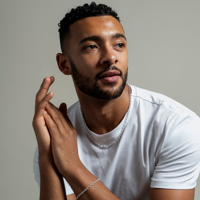 Dower & Hall Men's Chunky Millie-Grain Necklace Chain