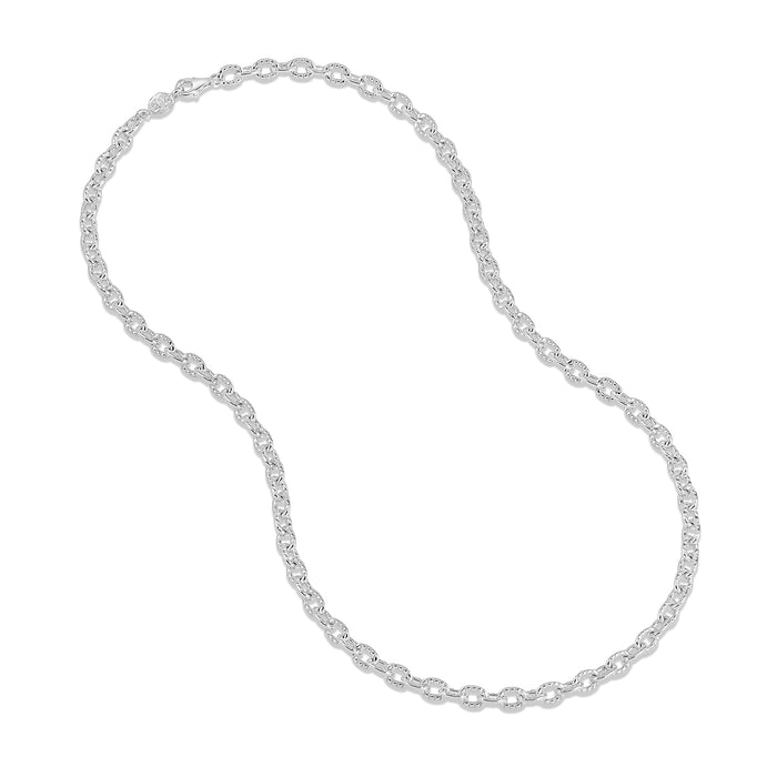 dower & hall Men's Chunky Millie-Grain Necklace Chain