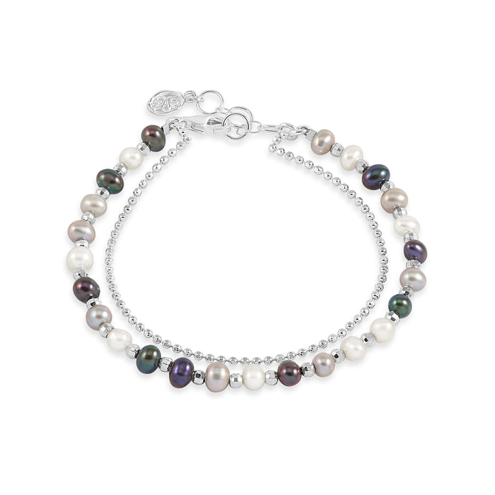 dower & hall Mixed Freshwater Timeless Pearl Bracelet