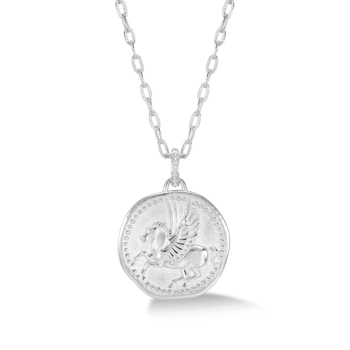 Dower & Hall Pegasus 'Overcome And Thrive' Talisman Necklace