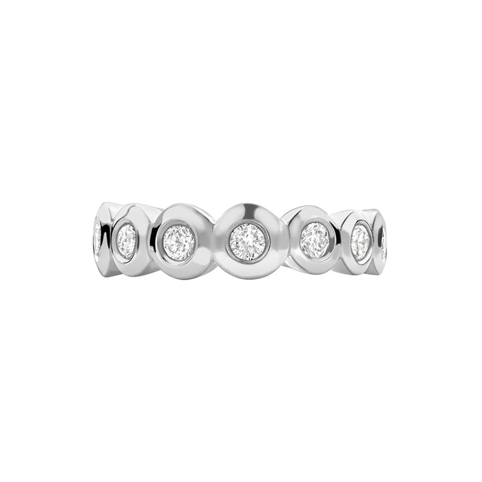Dower & Hall Platinum Diamond Dotty Half Eternity Ring - 0.33ct