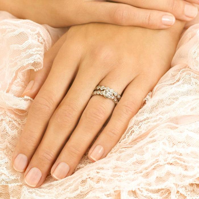 Dower & Hall Platinum Dotty Full Eternity Ring - 0.50CT