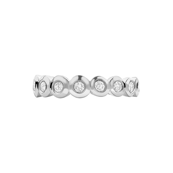Dower & Hall Platinum Dotty Half Eternity Ring - 0.25CT