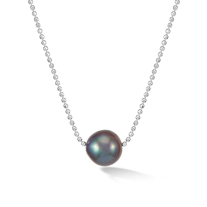 dower & hall Timeless 12mm Single Peacock Pearl Pendant