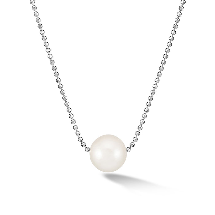 dower & hall Timeless 12mm Single White Pearl Pendant