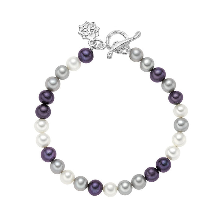 dower & hall Timeless Mixed Freshwater Pearl Bracelet