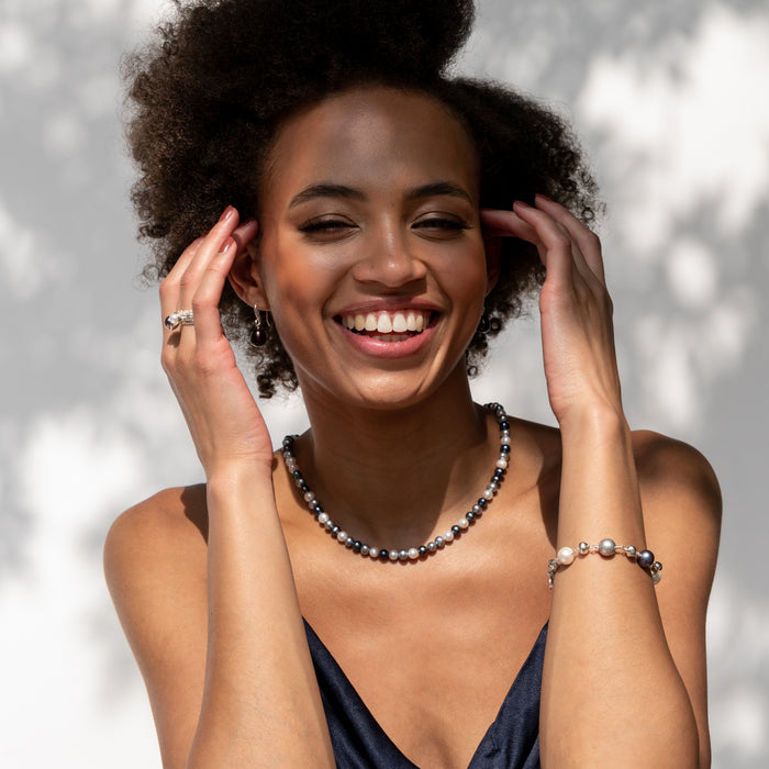 Dower & Hall Timeless Mixed Freshwater Pearl Necklace