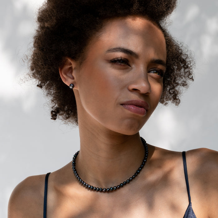 Dower & Hall Timeless Peacock Freshwater Pearl Necklace