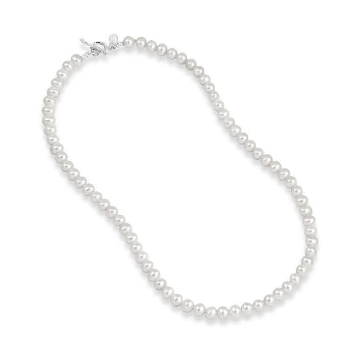 Dower & Hall Timeless White Freshwater Pearl Necklace