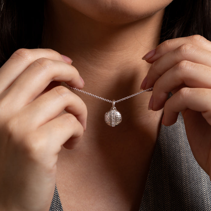 Dower & Hall White Sapphire 13mm Round Lumiere Locket