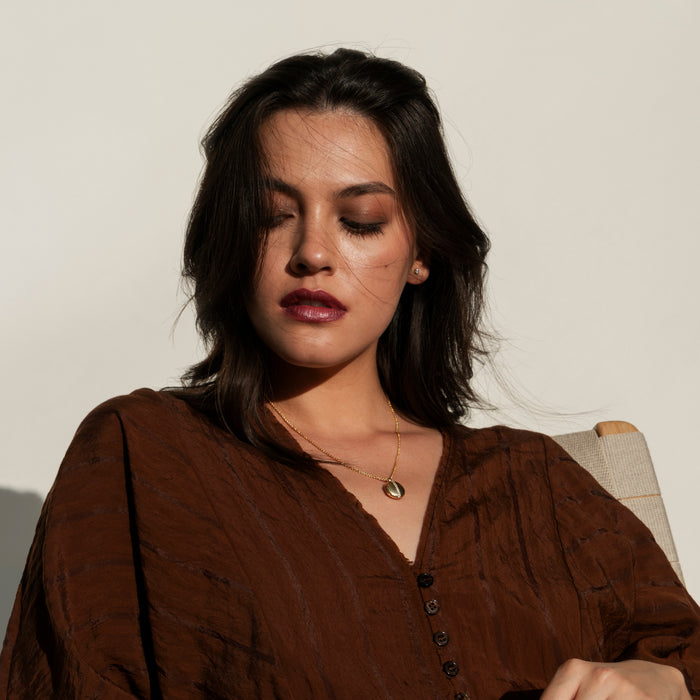 Dower & Hall White Sapphire 16mm Round Lumiere Locket