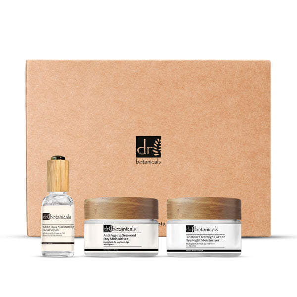 dr denim Advanced Light Serum Essence 12-Hour Overnight Green Tea Night Moisturiser Seaweed Face Moisturiser