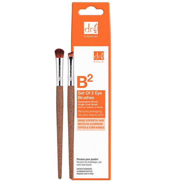 Dr Denim Dr Botanicals Coffee Ground Set Of 2 Eye Brushes Twin Value Savings Pack