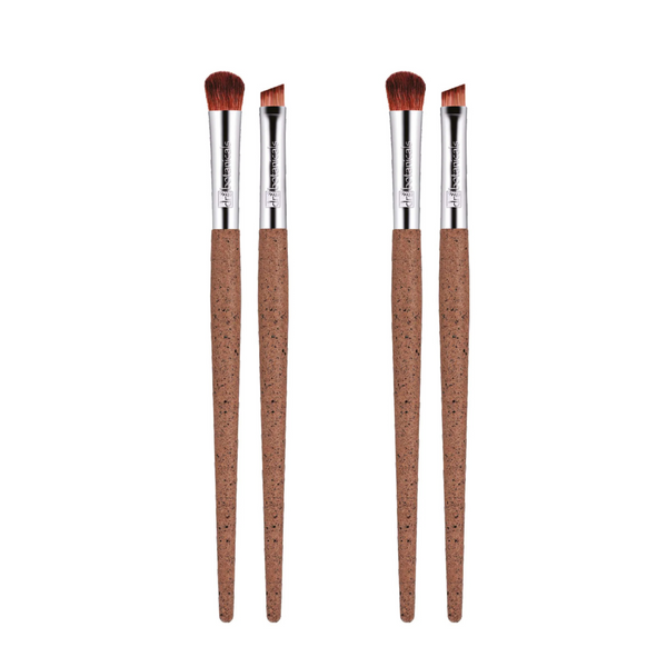 dr denim Dr Botanicals Coffee Ground Set Of 2 Eye Brushes Twin Value Savings Pack