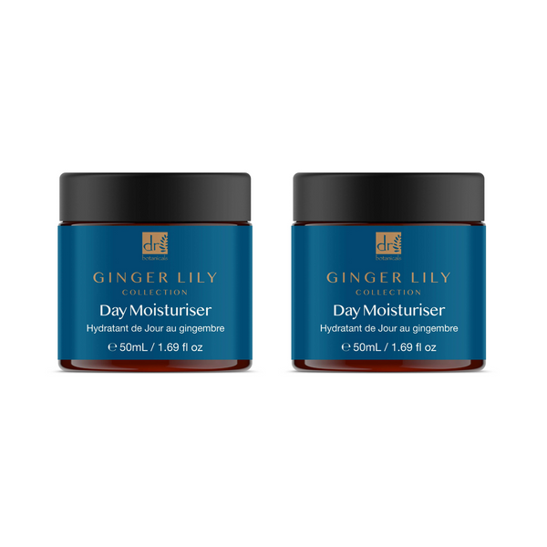 dr denim Dr Botanicals Gingerlily Day Moisturiser 50ml Twin Value Savings Pack