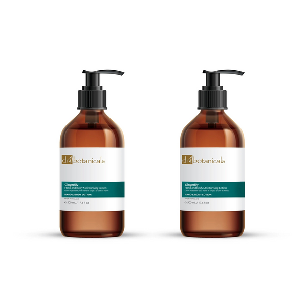 dr denim Dr Botanicals Gingerlily Hand & Body Moisturising Lotion 500ml Twin Value Savings Pack