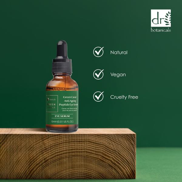 Dr Denim Dr Botanicals Green Caviar Anti-Ageing Peptide Eye Serum 15ml Twin Value Savings Pack