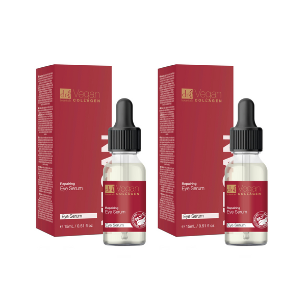 dr denim Dr Botanicals Vegan Collagen Repairing Eye Serum 15ml Twin Value Savings Pack