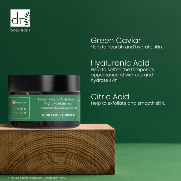 Dr Denim Green Caviar & Argan Oil Anti-Oxidant Anti-Ageing Night Cream 50ml