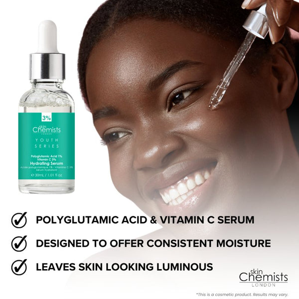 Dr Denim Hydrating Serum Polyglutamic Acid 1% Vitamin C 3% 30ml