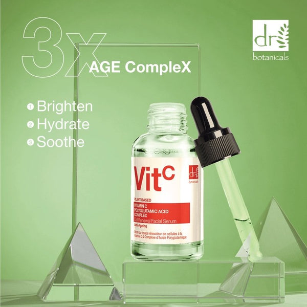 Dr Denim Vitamin C 3% & Polyglutamic Acid Complex 1% & Brightening Facial Serum 30ml