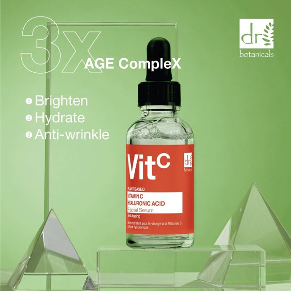 Dr Denim Vitamin C 5% & Hyaluronic Acid 2% Hydrating Facial Serum 30ml
