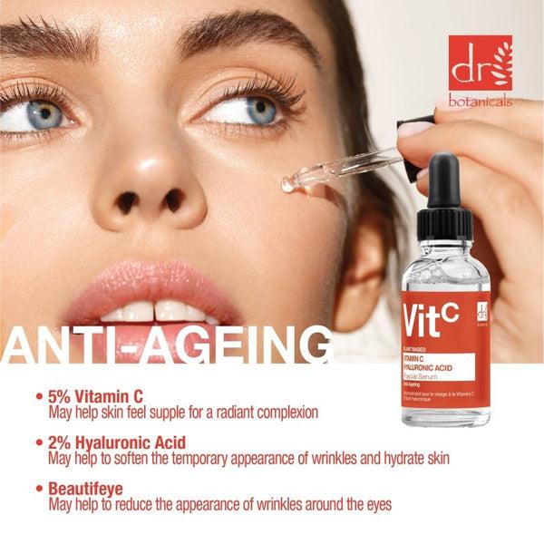 Dr Denim Vitamin C 5% & Hyaluronic Acid 2% Hydrating Facial Serum 30ml