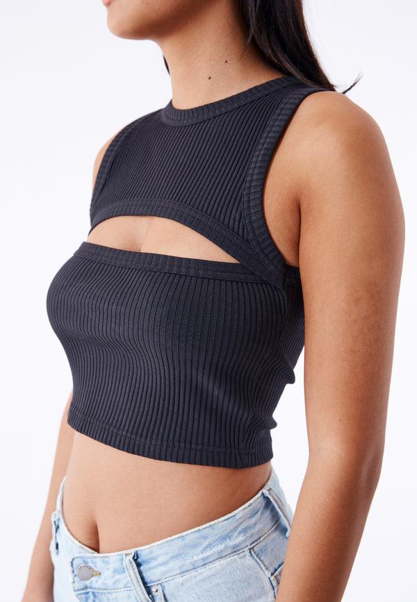 Dr Denim Ainslee Top - Off Black