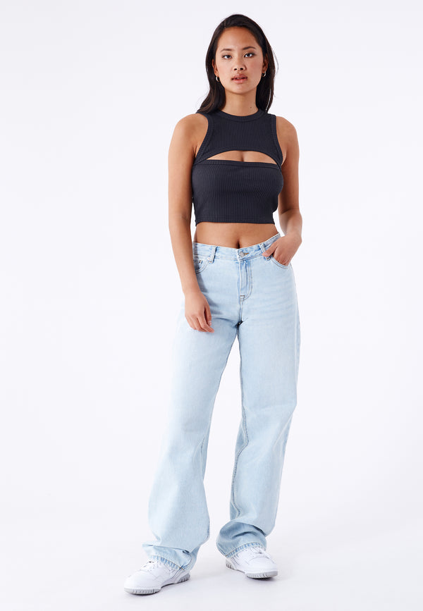 Dr Denim Ainslee Top - Off Black