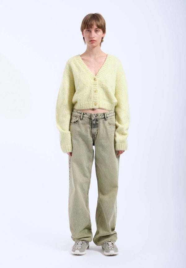 Dr Denim Betty Cardigan - Brushed Light Yellow