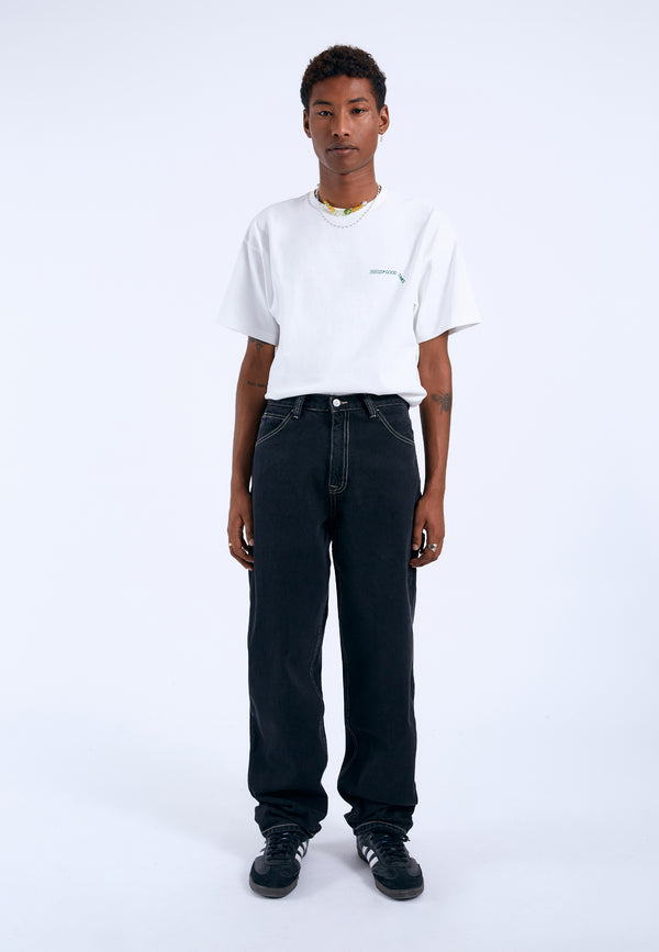 Dr Denim Colt Worker - Black Used Contrast