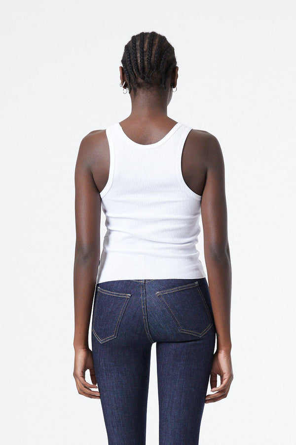 Dr Denim Demi Singlet - White