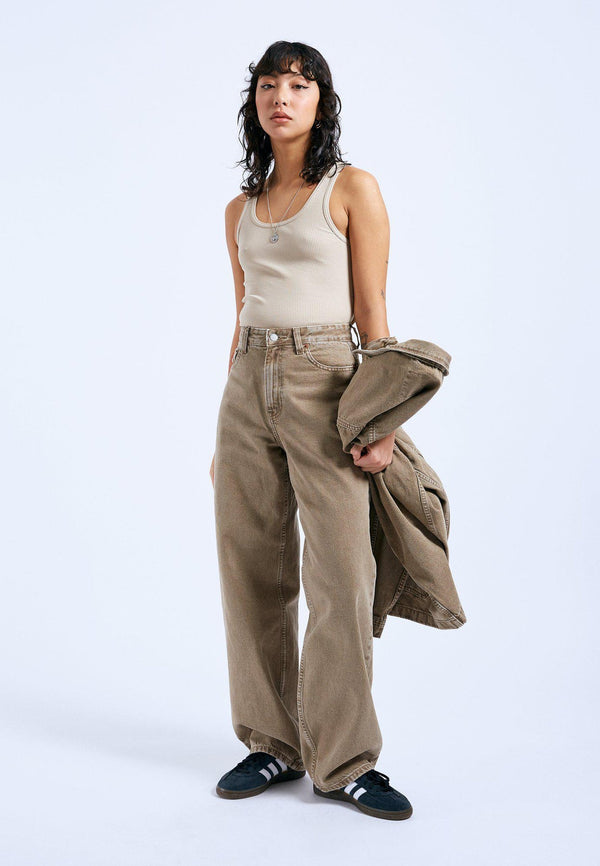 dr denim Demi Top - Pale Taupe