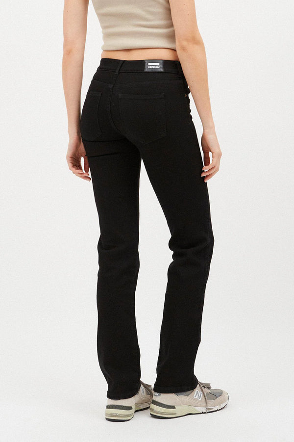 Dr Denim Dixy Straight- Solid Black