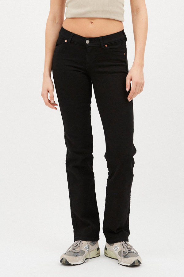 dr denim Dixy Straight- Solid Black