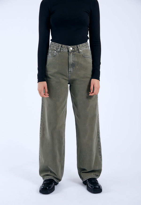 Dr Denim Donna - Washed Olive