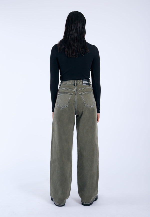 Dr Denim Donna - Washed Olive