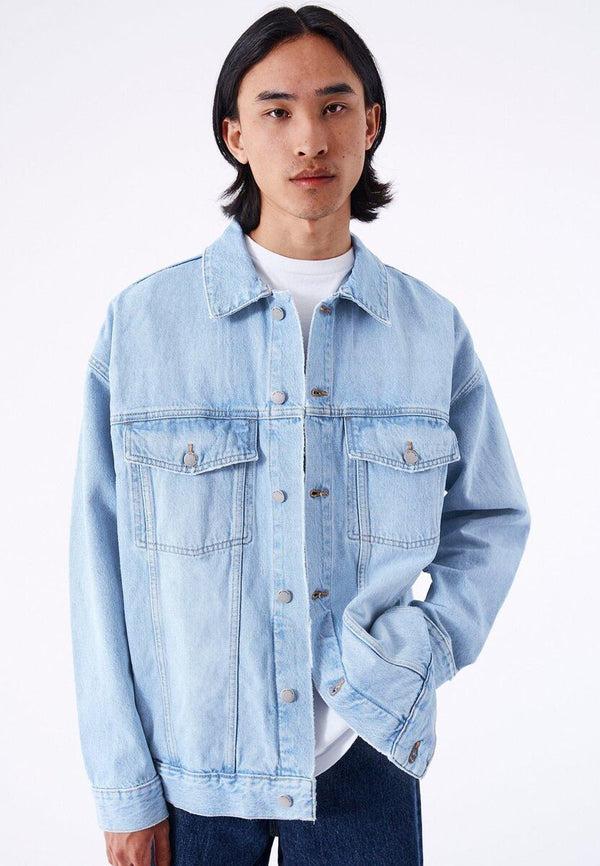Dr Denim Eno Jacket - Stream Light Worn