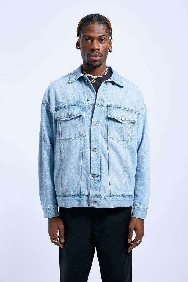 dr denim Eno Jacket - Stream Light Worn