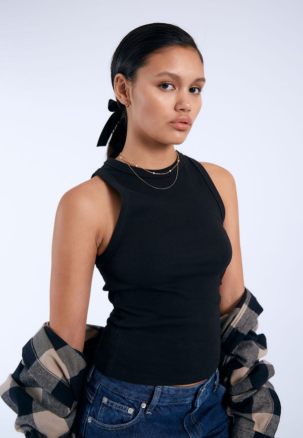 dr denim Etta Top - Black