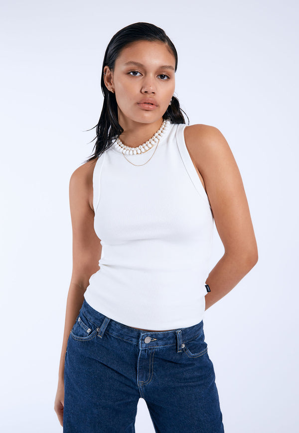 dr denim Etta Top - Off White