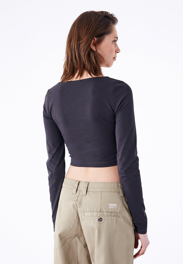 Dr Denim Jane Top - Off Black