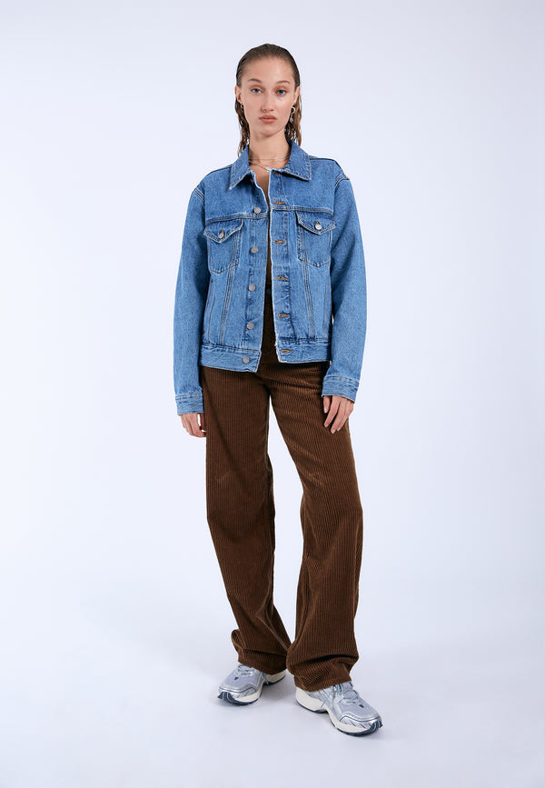 Dr Denim Joey Trucker Jacket - Stream Sky Retro