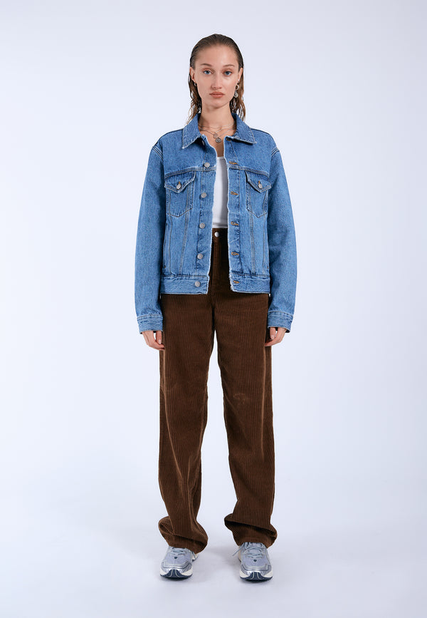 Dr Denim Joey Trucker Jacket - Stream Sky Retro