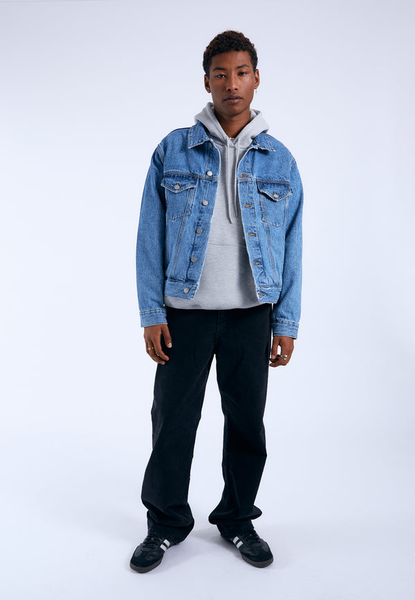 dr denim Joey Trucker Jacket - Stream Sky Retro