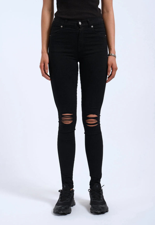 Dr Denim Lexy - Black Ripped Knees