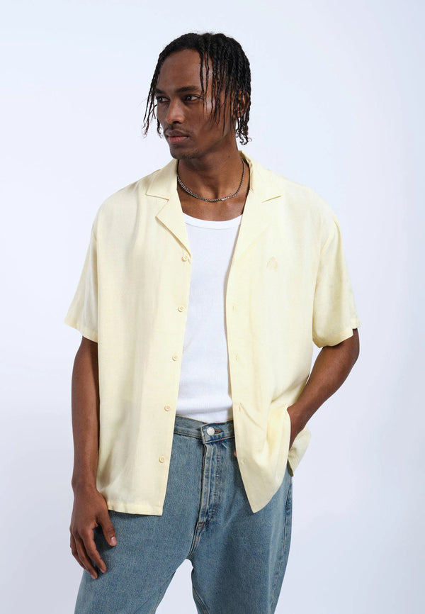 dr denim Madi Shirt - Light Yellow Embroidery